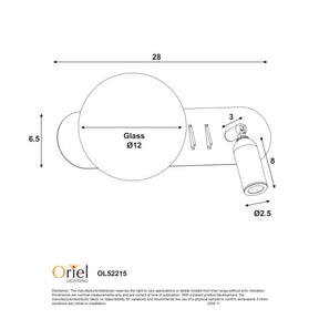HARLOW SWITCHED WALL LIGHT WHITE