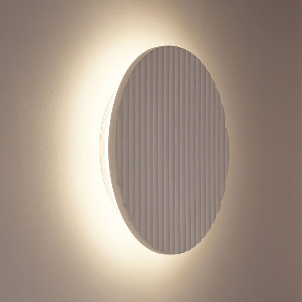DOT.25 CTS WALL LIGHT SCALLOPED PLASTER