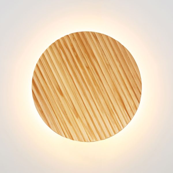 DOT.25 CTS WALL LIGHT SCALLOPED WOOD