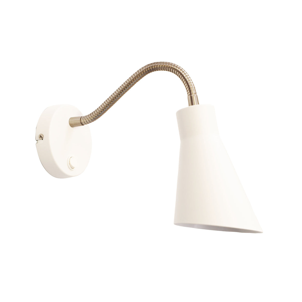 THOR WALL LIGHT WHITE w/ SWITCH