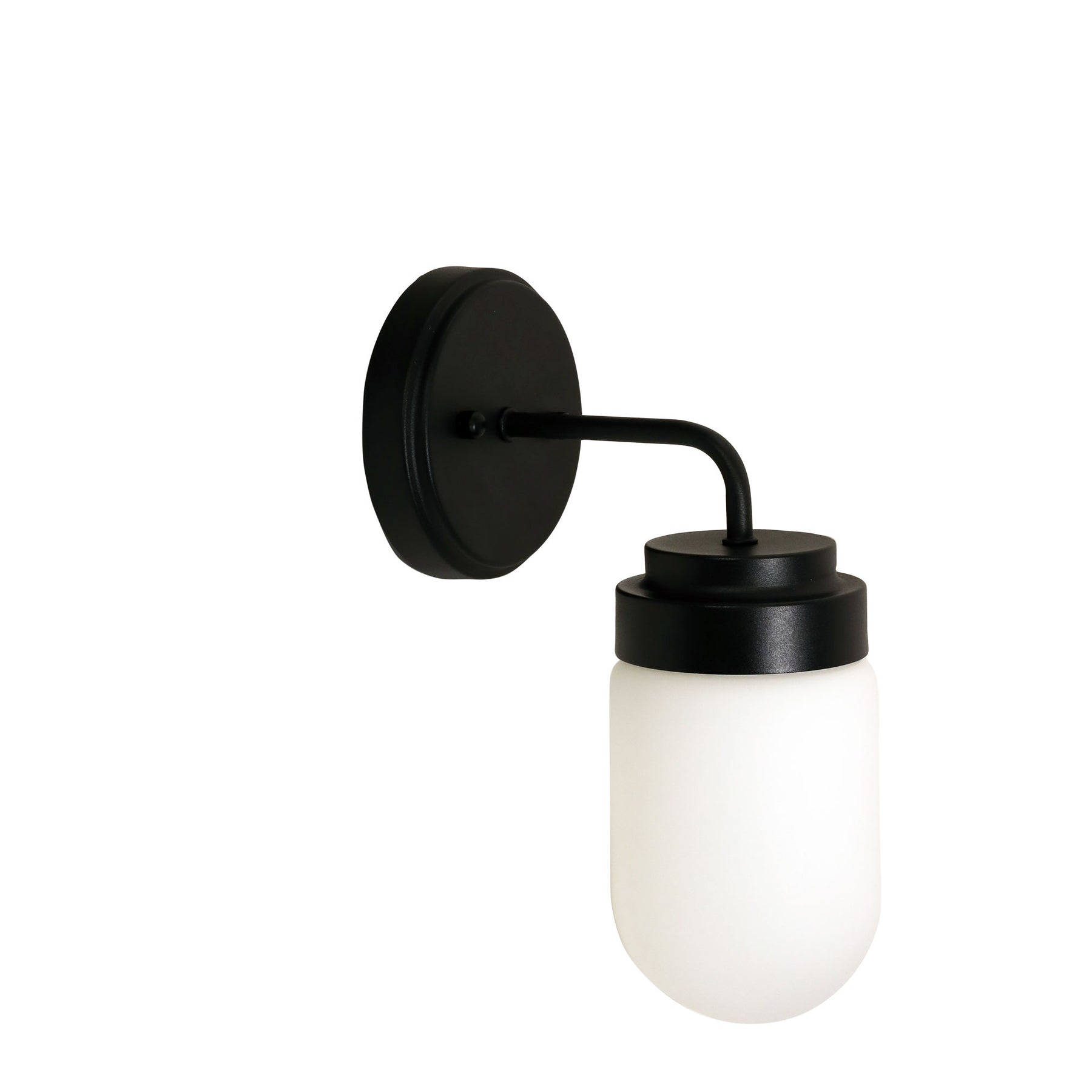DUNBURN WALL LIGHT BLACK/OPAL