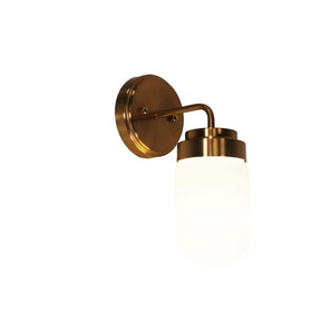 DUNBURN WALL LIGHT SATIN BRASS/OPAL