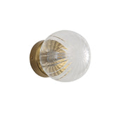 JUNI WALL LIGHT SATIN BRASS + CLEAR