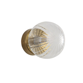 JUNI WALL LIGHT SATIN BRASS + CLEAR