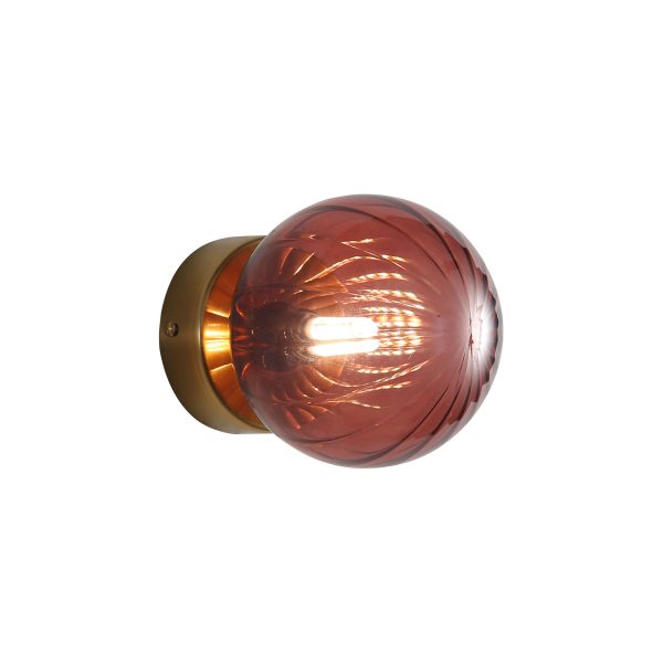 JUNI WALL LIGHT SATIN BRASS + ROSE