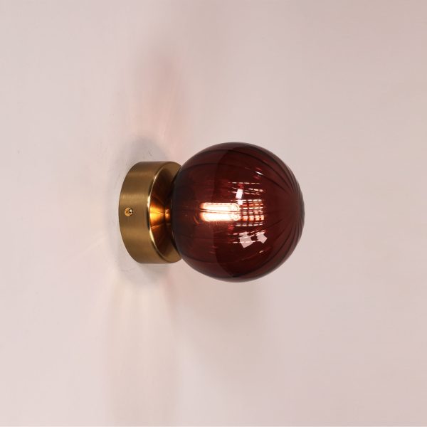JUNI WALL LIGHT SATIN BRASS + ROSE