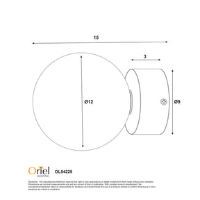 JUNI WALL LIGHT SATIN BRASS + CLEAR
