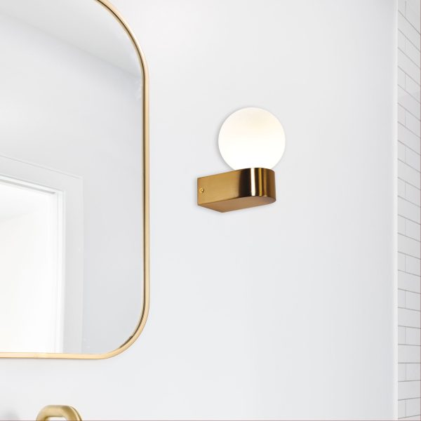 MINNE WALL LIGHT G9 / IP44 SATIN BRASS