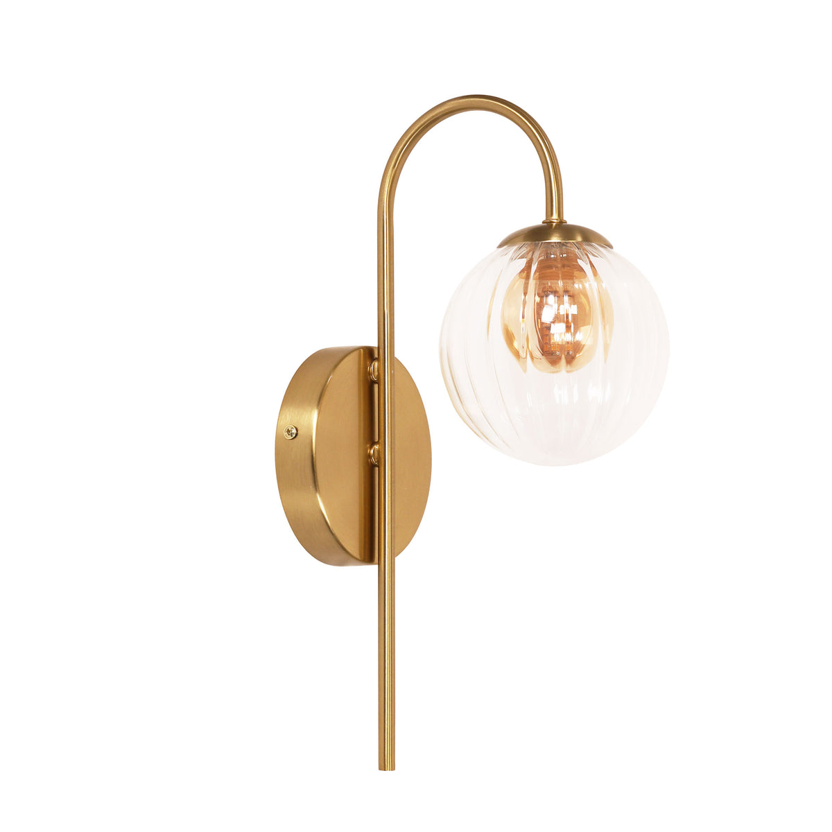 ALTA WALL LIGHT SATIN BRASS / CLEAR / AMBER