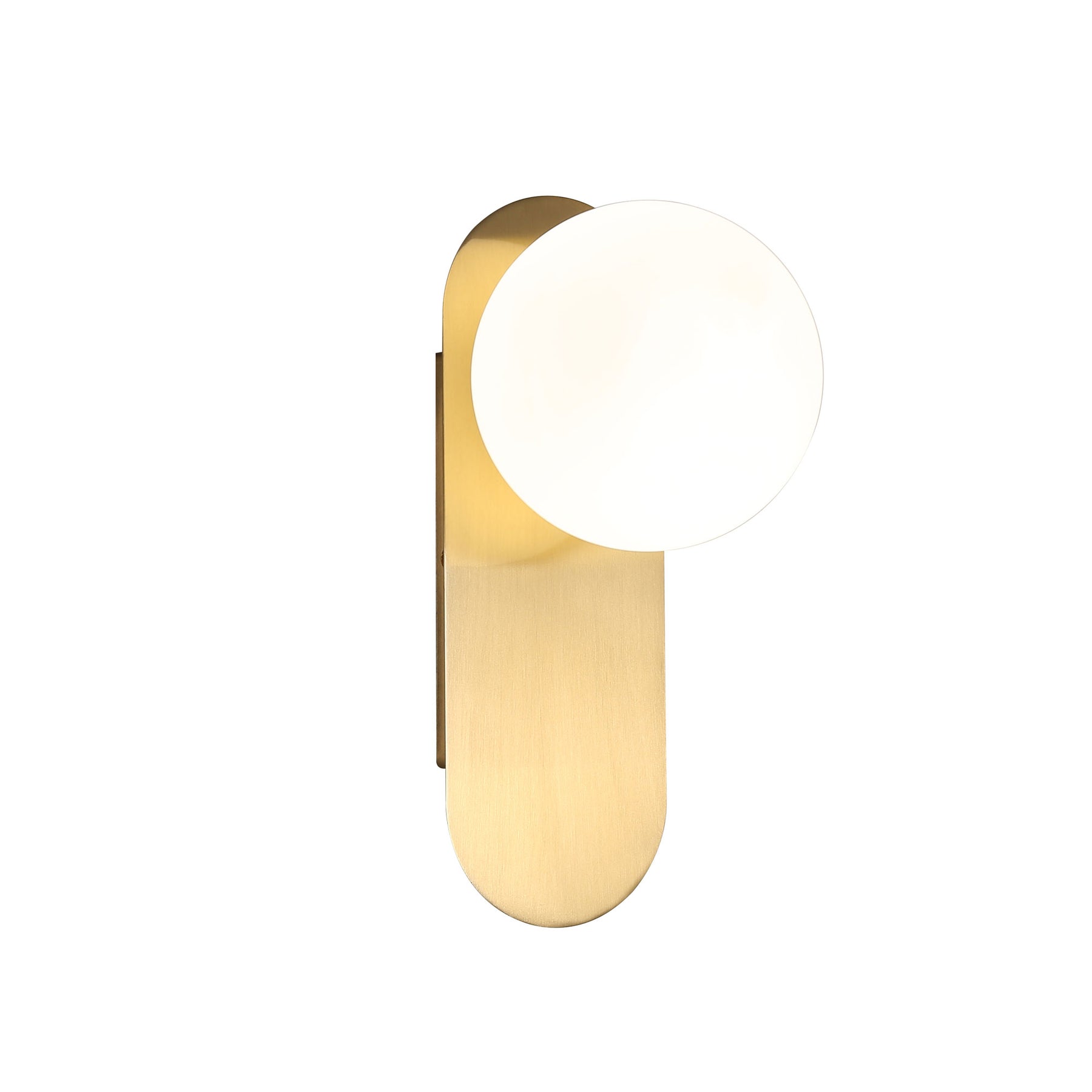 PING G9 WALL LIGHT SATIN BRASS / OPAL MATT