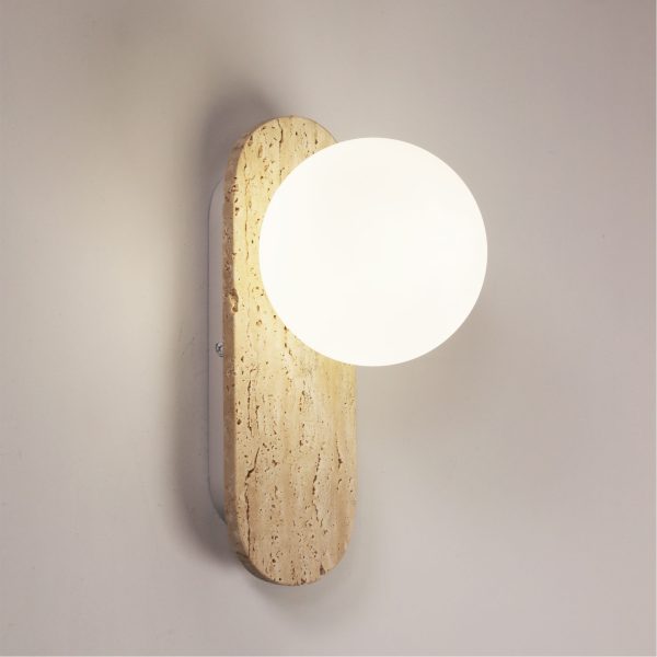 PING G9 WALL LIGHT TRAVERTINE / OPAL MATT