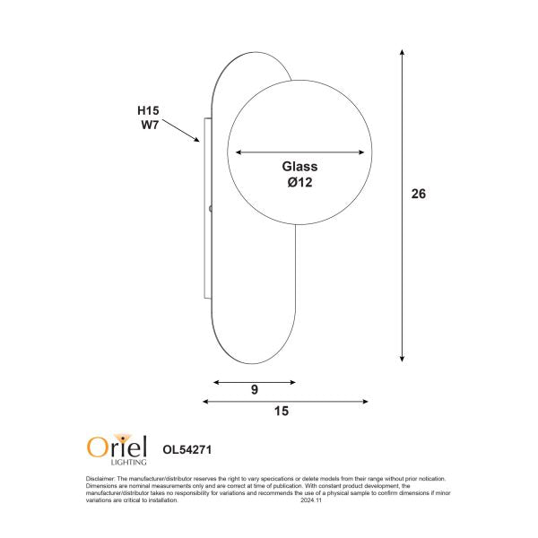 PING G9 WALL LIGHT WHITE / OPAL MATT