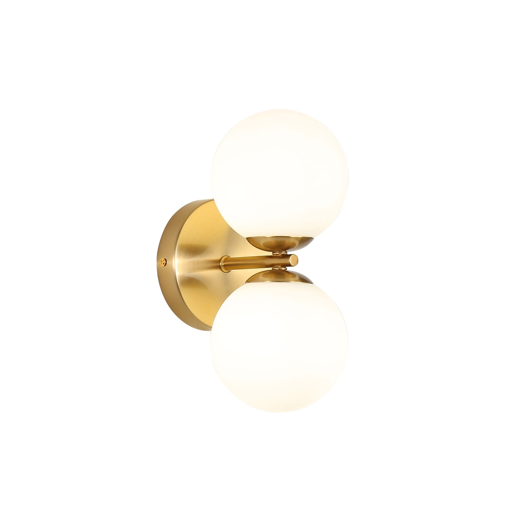 OBERON.2 TWIN G9 WALL LIGHT SATIN BRASS