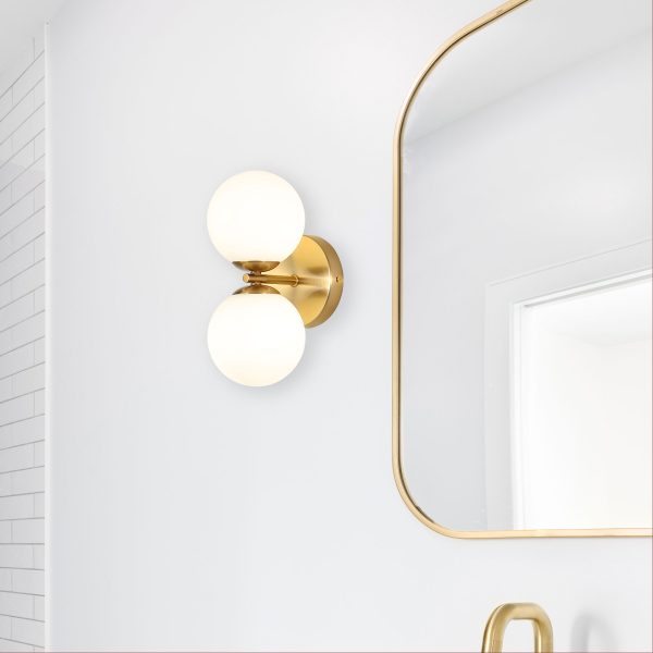 OBERON.2 TWIN G9 WALL LIGHT SATIN BRASS