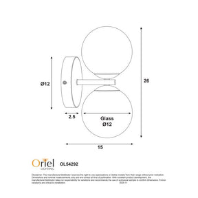 OBERON.2 TWIN G9 WALL LIGHT WHITE