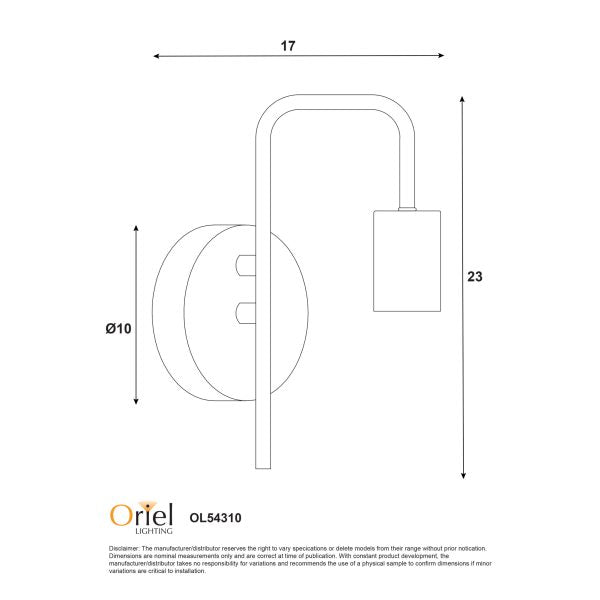 LANE WALL LIGHT BLACK