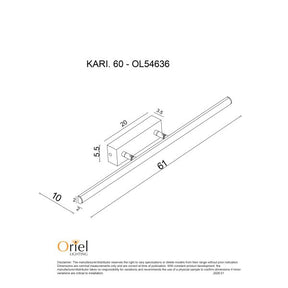 KARI.60 CTS LED VANITY LIGHT CHROME
