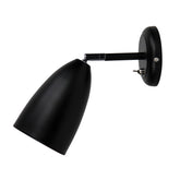 SALEM ADJUSTABLE WALL LIGHT BLACK w/SWITCH