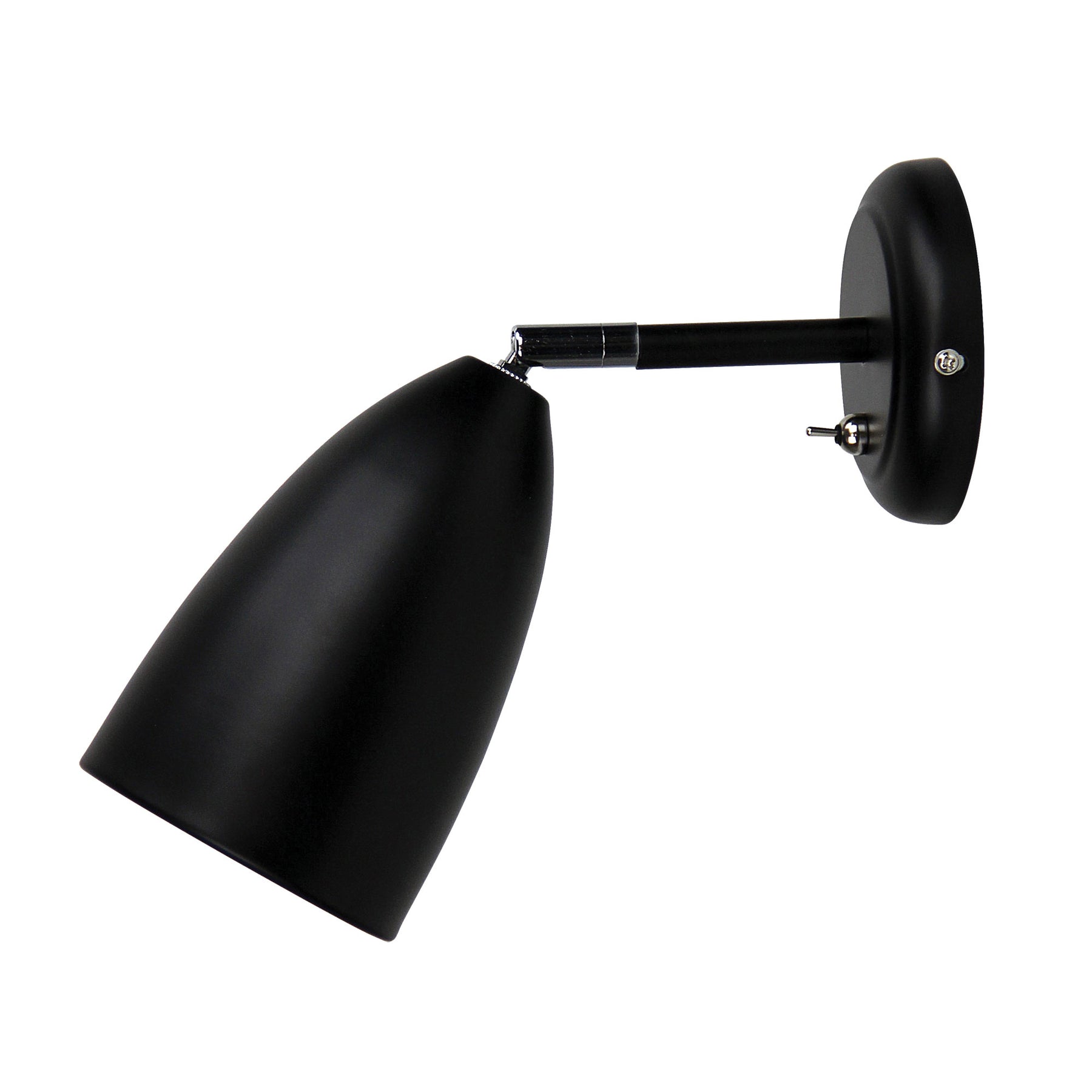 SALEM ADJUSTABLE WALL LIGHT BLACK w/SWITCH