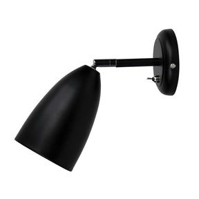 SALEM ADJUSTABLE WALL LIGHT BLACK w/SWITCH