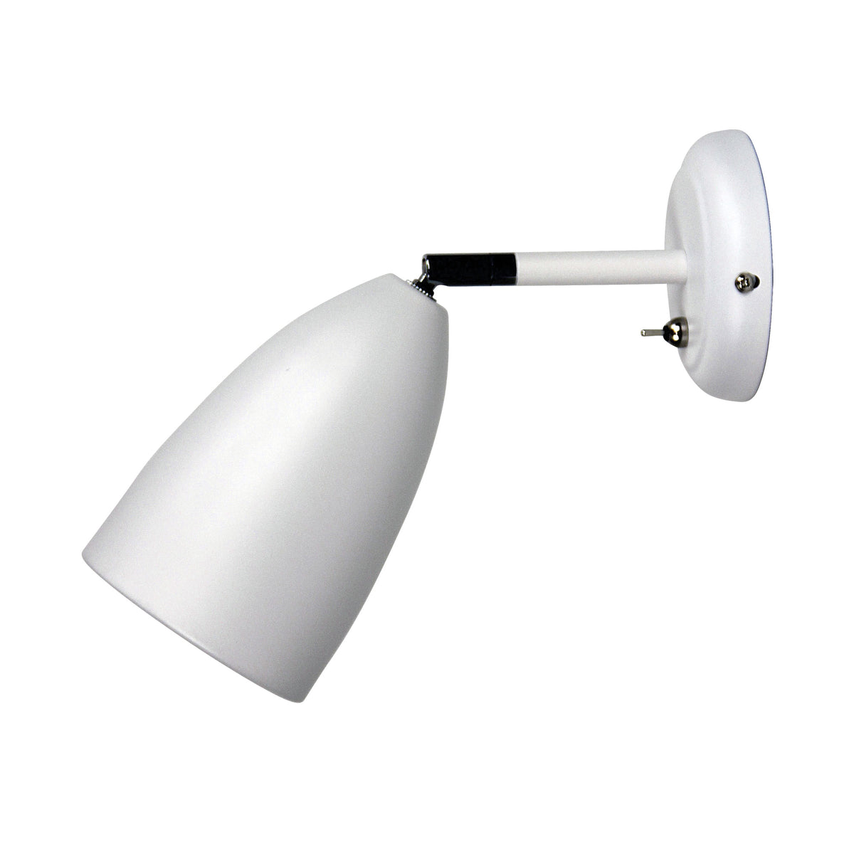 SALEM ADJUSTABLE WALL LIGHT WHITE w/SWITCH