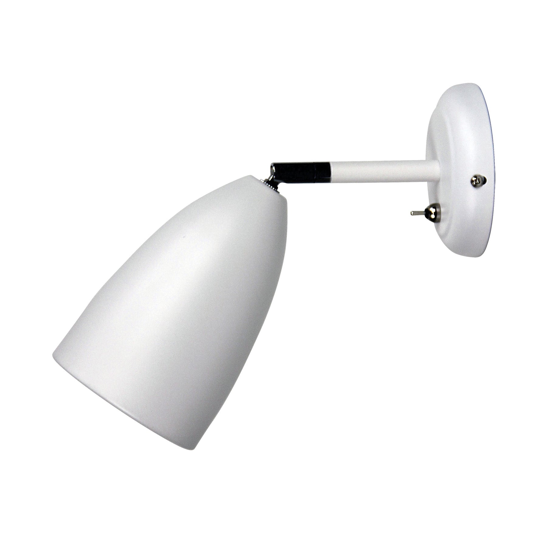 SALEM ADJUSTABLE WALL LIGHT WHITE w/SWITCH
