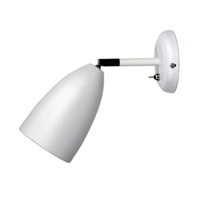 SALEM ADJUSTABLE WALL LIGHT WHITE w/SWITCH