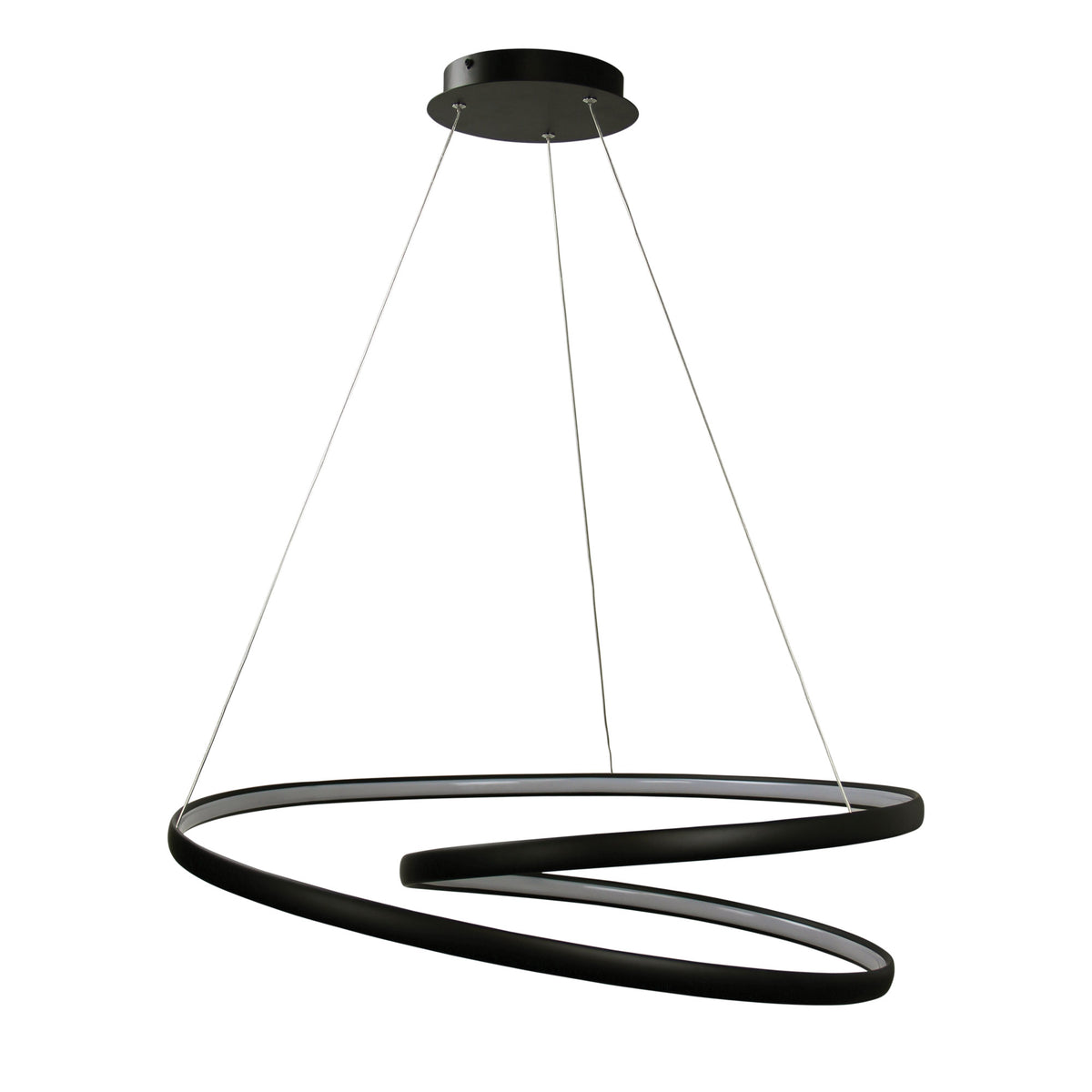 SATURN LED Spiral Pendant White Black