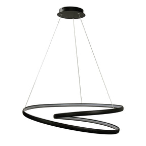 SATURN LED Spiral Pendant White Black