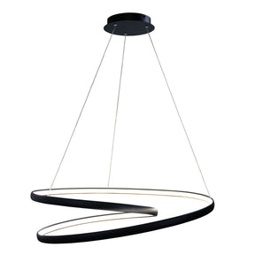 SATURN LED Spiral Pendant White Black