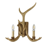 HYORT TWIN ANTLER WALL LIGHT E14