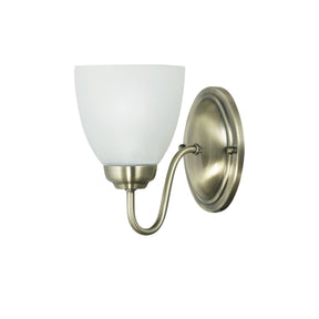 ROCHESTER WALL LIGHT ANT BRASS / FROST