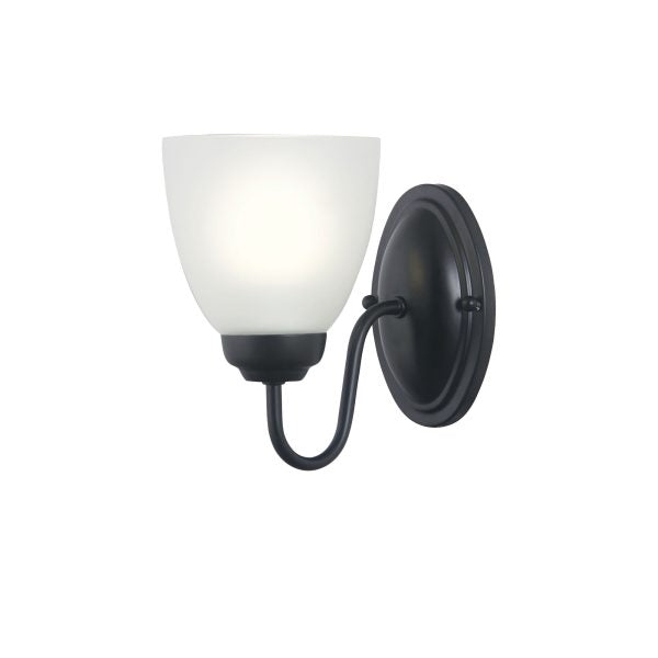 ROCHESTER WALL LIGHT BLACK / FROST
