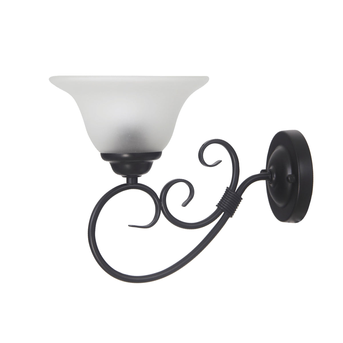 GASTON II 1LT WALL LIGHT BLACK