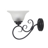GASTON II 1LT WALL LIGHT BLACK