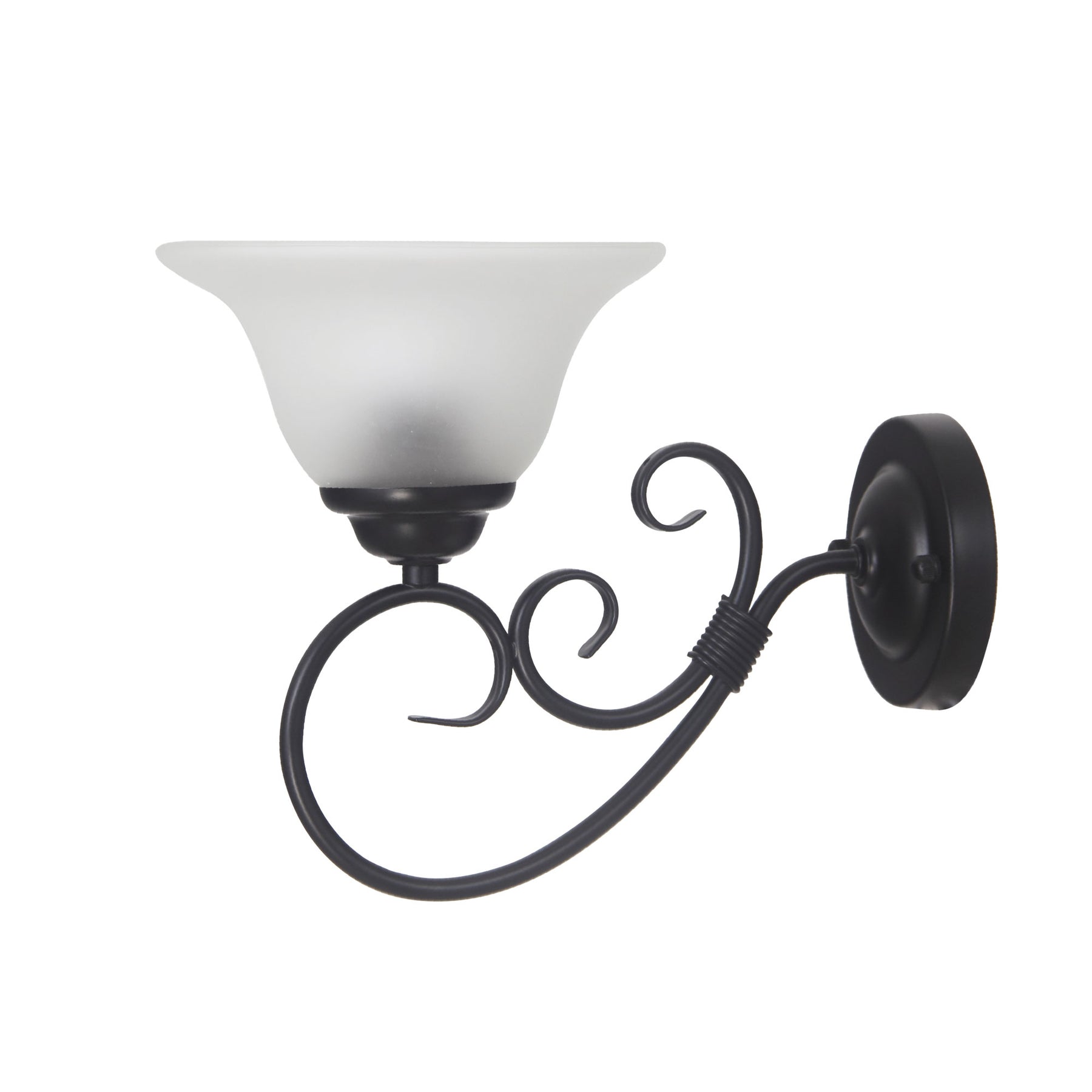 GASTON II 1LT WALL LIGHT BLACK
