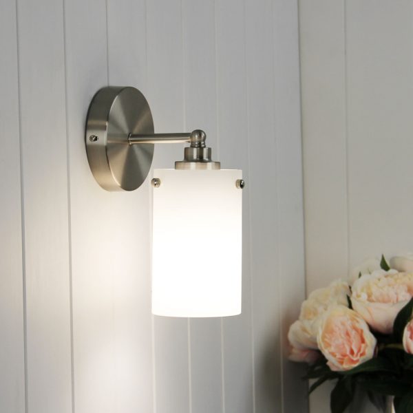 ZEST WALL LIGHT BRUSHED CHROME