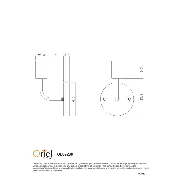 PIP WALL LIGHT BLACK
