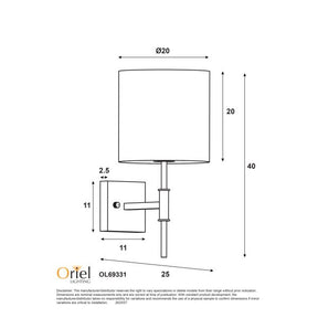 BELLA WALL LIGHT BLACK