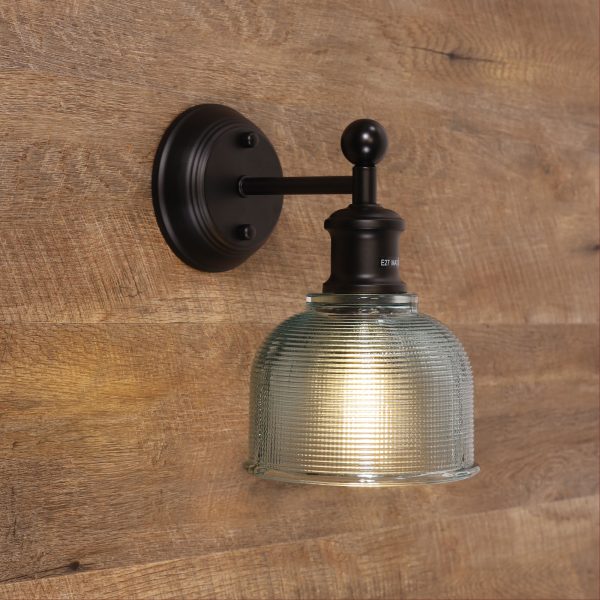 BRIGHTON WALL LIGHT BLACK / BLUE