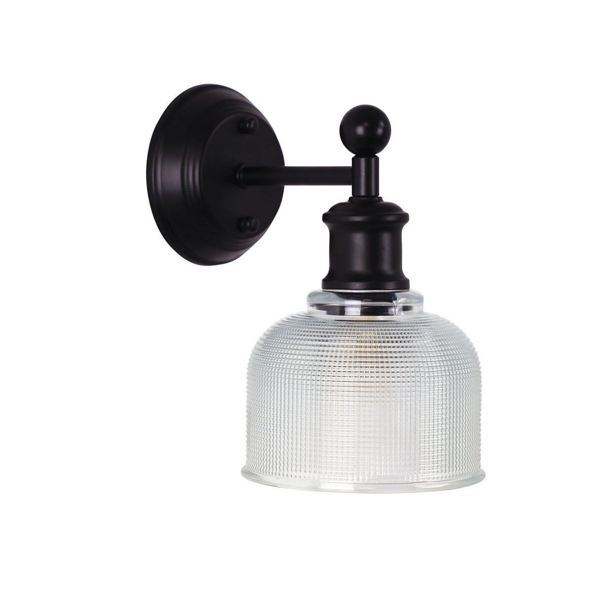 BRIGHTON WALL LIGHT BLACK / CLEAR
