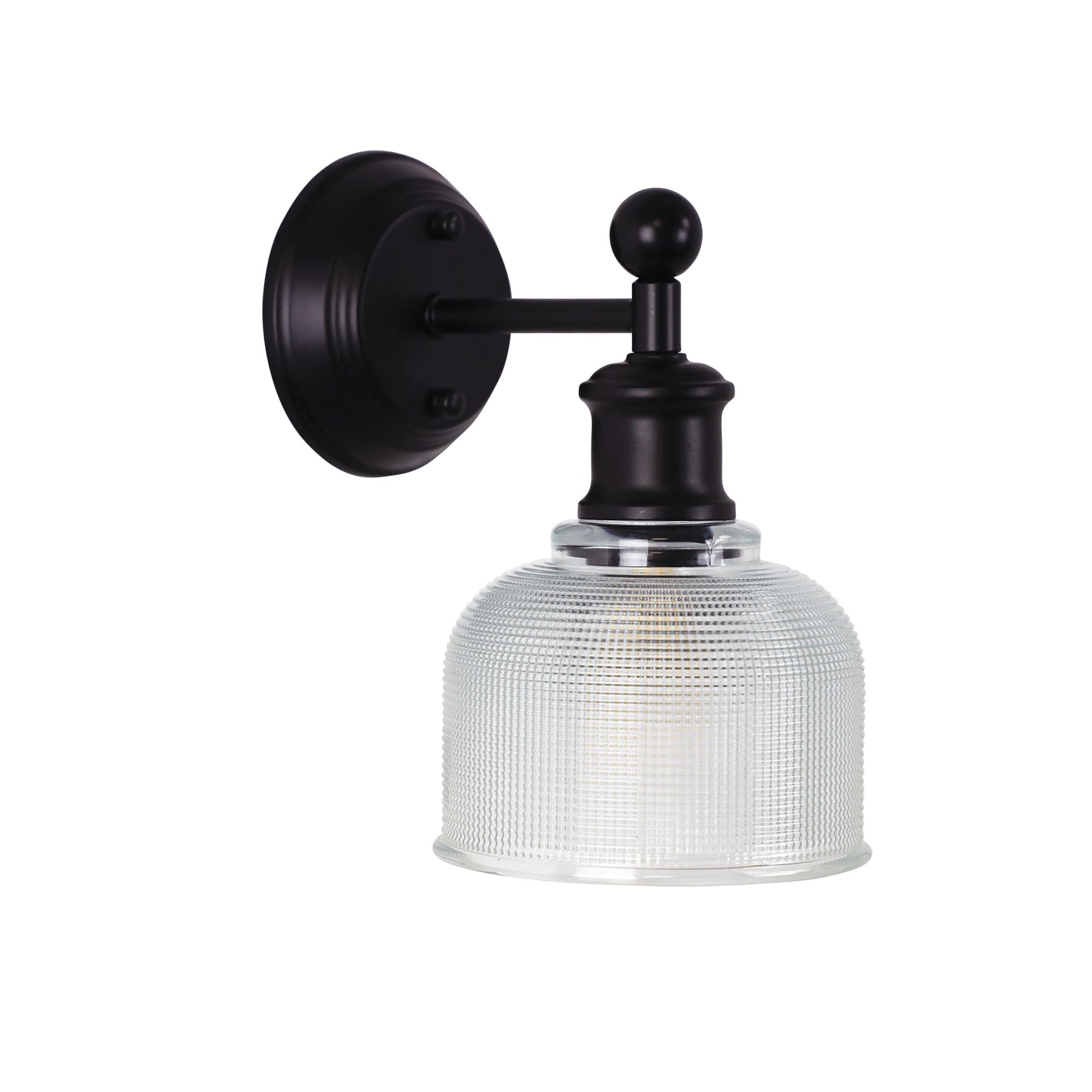 BRIGHTON WALL LIGHT BLACK / CLEAR