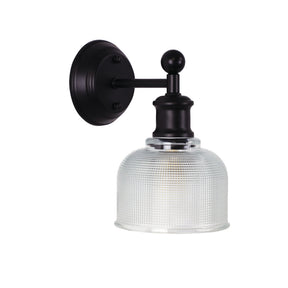 BRIGHTON WALL LIGHT BLACK / CLEAR