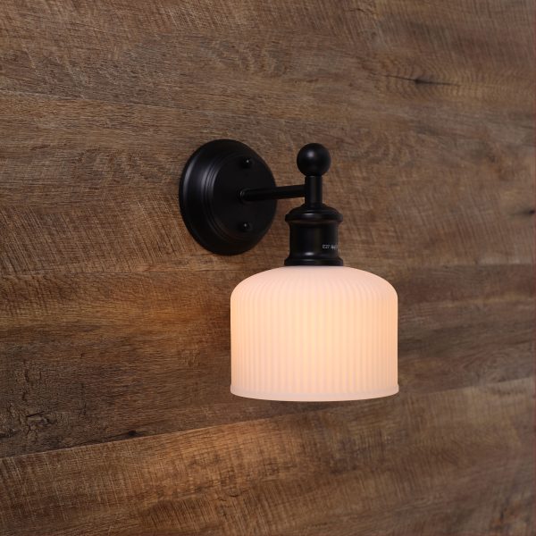 MINKA WALL LIGHT OPAL MATT GLASS