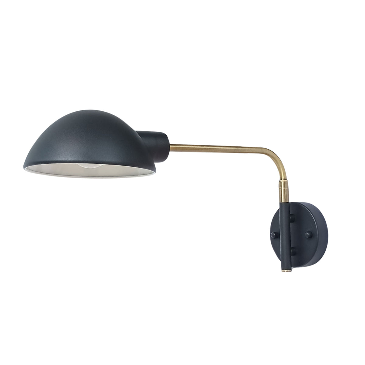 KLAS WALL LIGHT BLACK / ANT BRASS