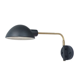 KLAS WALL LIGHT BLACK / ANT BRASS