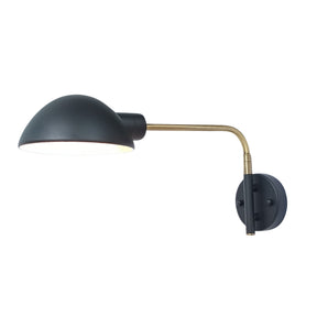 KLAS WALL LIGHT BLACK / ANT BRASS