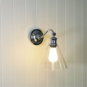 ABBY WALL LIGHT CHROME / CLEAR