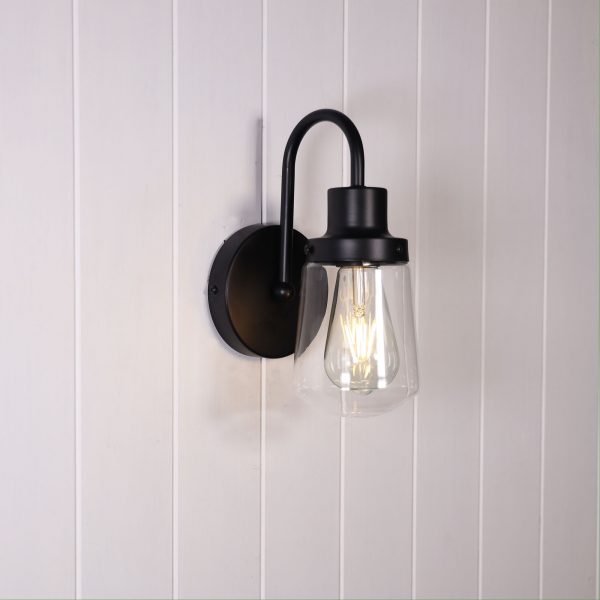 KILCOY WALL LIGHT BLACK