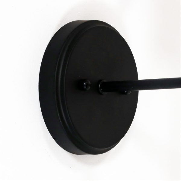 KINBURY WALL LIGHT BLACK w/ OPAL MATT GLASS